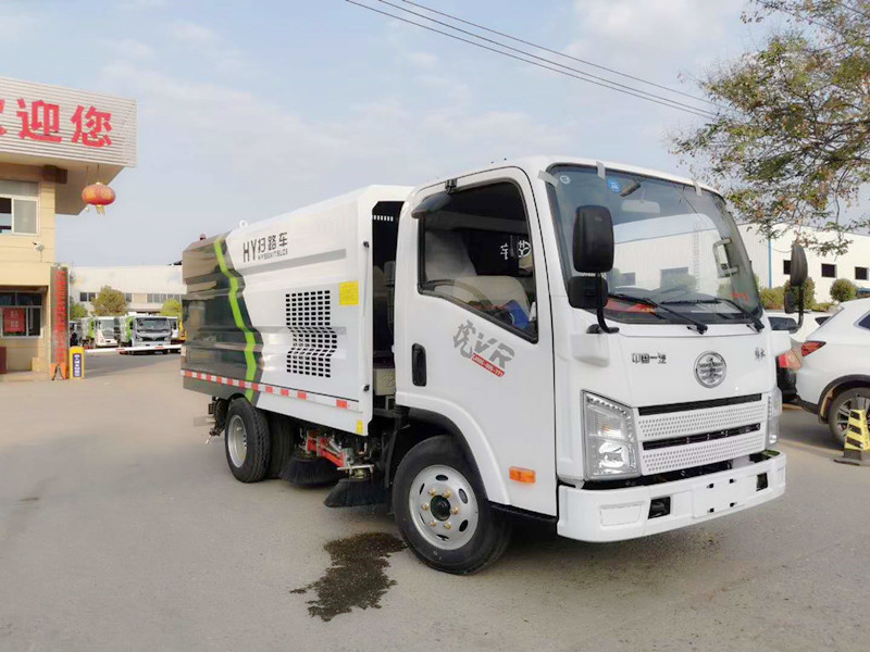 國六3方塵箱 0.8方水箱 藍牌解放掃路車